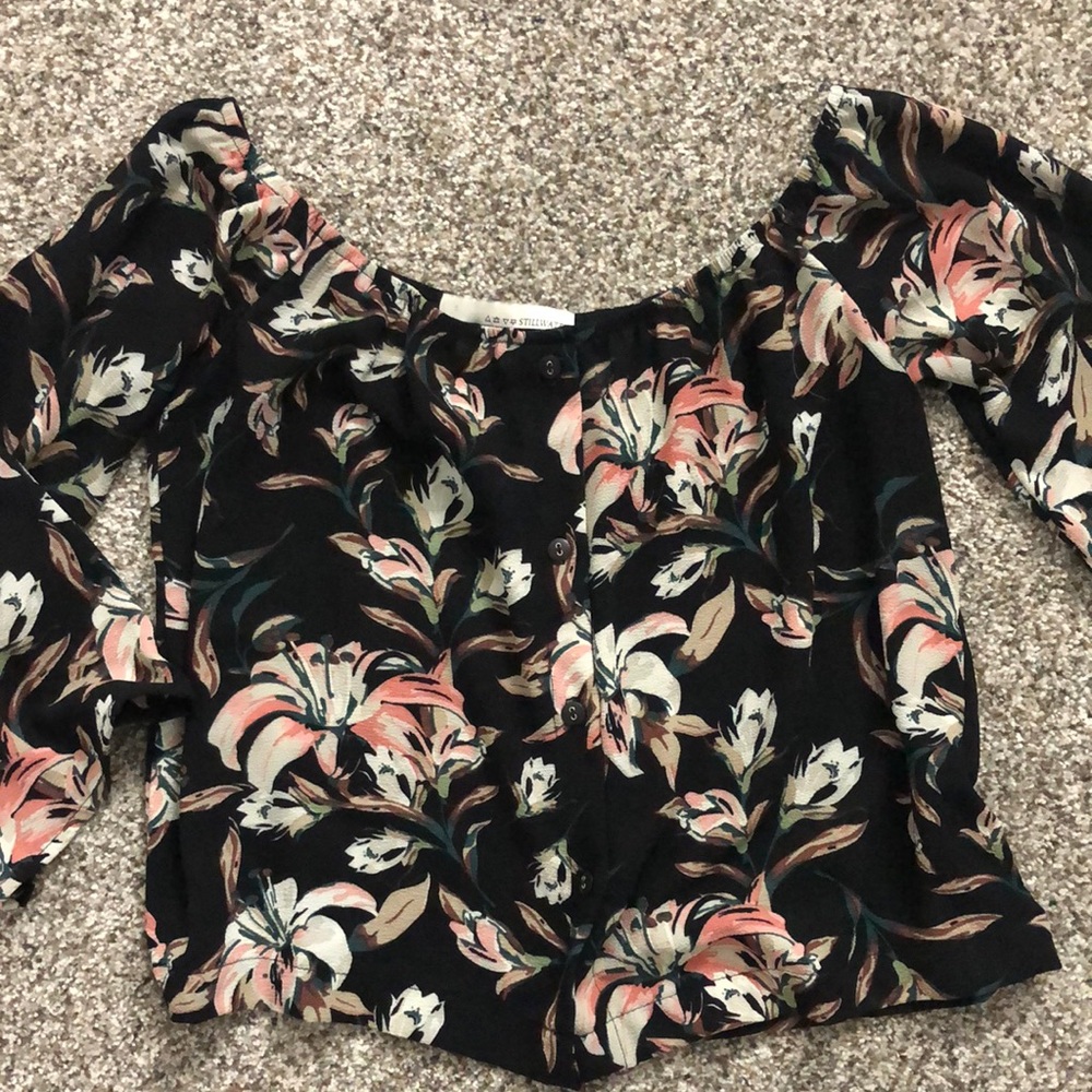 Stillwater Floral Off Shoulder Top